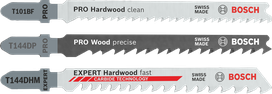 Bosch PRO Wood Set listovi ubodne pile za čisto, precizno i ​​brzo rezanje tvrdog drva.