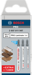 Bosch PRO set za laminat, 15 dijelova, set listova ubodne pile.
