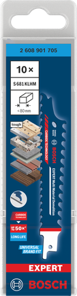 Bosch EXPERT Multi Material Demolition S681KLHM paket karbidnih noževa.