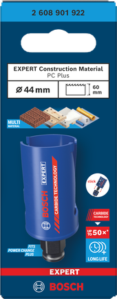 Bosch 44×60 mm Expert pila za rupe za građevinski materijal.