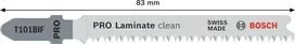 Bosch PRO Laminate clean T101BIF list ubodne pile 83 mm.