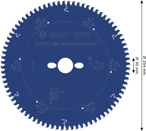 Bosch EXPERT visokotlačna kružna pila za laminat, promjera 254 mm.
