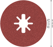 Bosch PRO R780 X-Lock vlaknasti disk 115 mm G120.