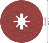 Bosch PRO R780 X-Lock vlaknasti disk 125 mm G80.