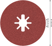 Bosch PRO R780 X-Lock fiber disk 125 mm G120.
