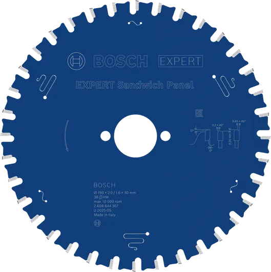 Bosch EXPERT kružna pila za sendvič ploče 190 mm.