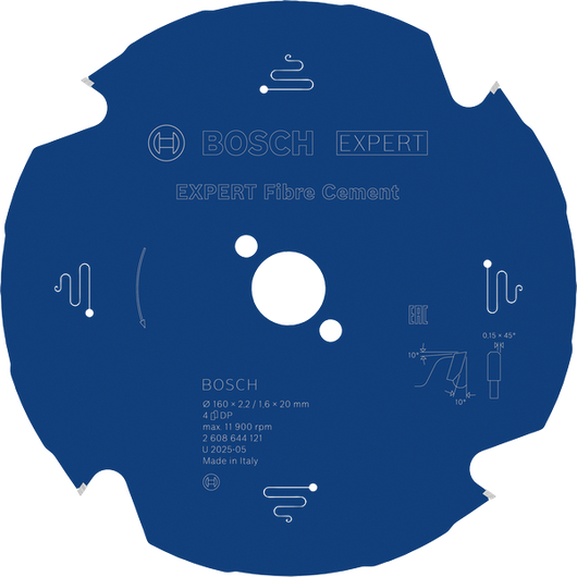 Bosch EXPERT kružna pila za vlaknasti cement 160 mm za cement.