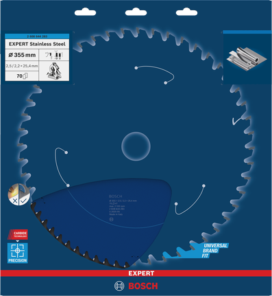 Bosch EXPERT kružna pila od nehrđajućeg čelika, promjera 355 mm.