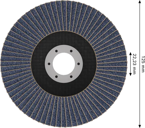 Bosch X451 lamelni brusni disk 125 mm G60 za brušenje metala.