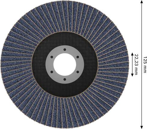 Bosch X451 lamelni brusni disk 125 mm G60 za brušenje metala.