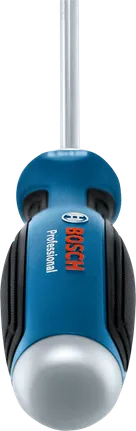 Plavo-crni odvijač s ergonomskom drškom.