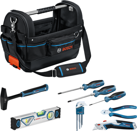 Bosch GWT 20 set ručnih alata s torbom za nošenje, 17 dijelova.