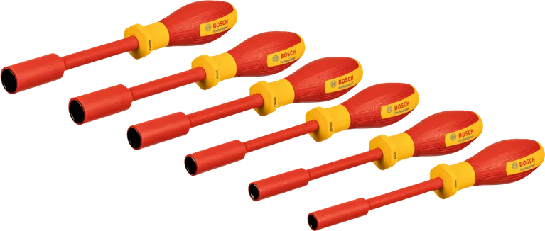 Bosch VDE set nasadnih ključeva, 6 dijelova izoliranih ručki.