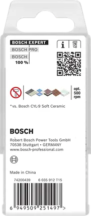 Bosch HEX-9 set svrdala za tvrdu keramiku 5×90 mm.