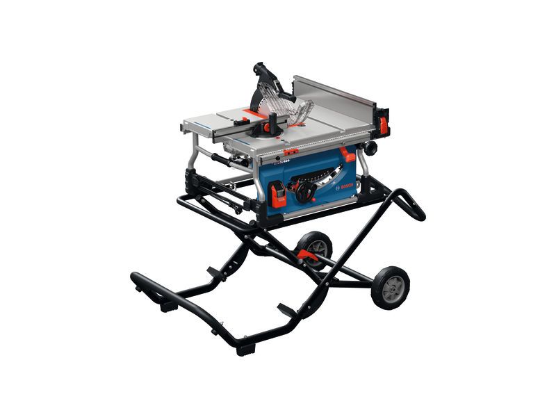 Bosch GTA50W stalak za pilu s montiranom stolnom pilom.