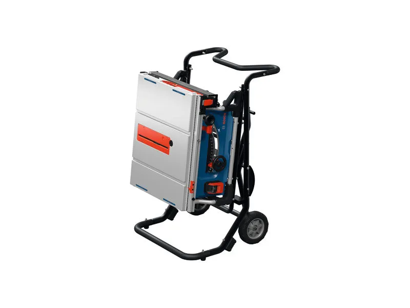 Bosch GTA50W stalak za pilu sa stolnom pilom u transportnom načinu rada.