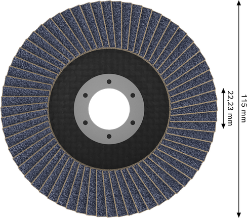 Bosch X451 lamelni brusni disk G60 115 mm za brušenje metala.
