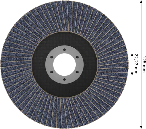Bosch X451 lamelni brusni disk 125 mm G60 za brušenje metala.