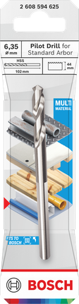Bosch pilotna bušilica za standardnu ​​trn HSS-G 6,35 x 44 mm.