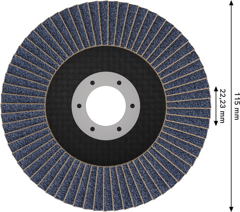 Bosch X451 lamelni brusni disk 115 mm G60 za brušenje metala.