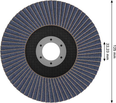Bosch X451 lamelni disk 125 mm G40 za kutne brusilice.