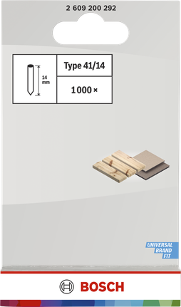 Bosch klinovi tip 41 14 mm 1000 pakiranje za spajanje drva.