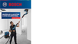 Čovjek koristi Bosch alat za čišćenje stropa u radnoj prostoriji.