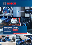 Katalog Bosch Professional s plavim naslovom i slikama alata.