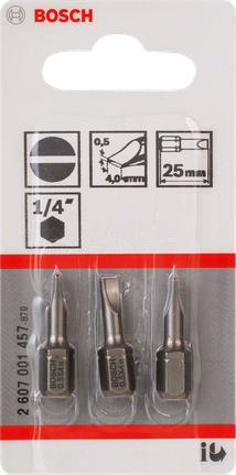 Bosch 25 mm-es csavarhúzóbit-készlet 1/4 hüvelykes imbuszszárhoz.