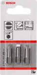 Bosch három darabos 25 mm-es hornyos csavarhúzó bitkészlet.