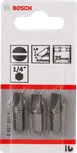 Bosch 25 mm-es 1/4 hüvelykes hornyos csavarhúzó bitkészlet.