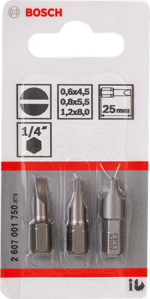 Bosch 3 részes extra kemény csavarhúzó bitkészlet.