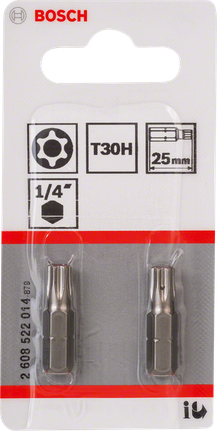 Bosch T30H 25 mm-es Torx csavarhúzóbit-csomag.