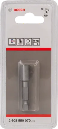 Bosch 7 mm-es csavarbehajtó tartozék.