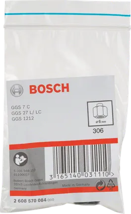 Bosch 6 mm-es befogópatron rögzítőanyával.