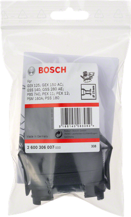 Bosch adapterkészlet 65×37 mm.