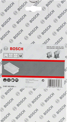 Bosch poliészter lapos redőzött szűrő porszívóhoz.