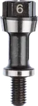 Bosch befogóhüvely rögzítőanyával, 6 mm átmérőjű.