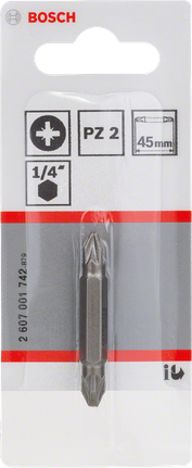 Bosch PZ2 csavarhúzóbit 45 mm Pozidriv csavarokhoz.