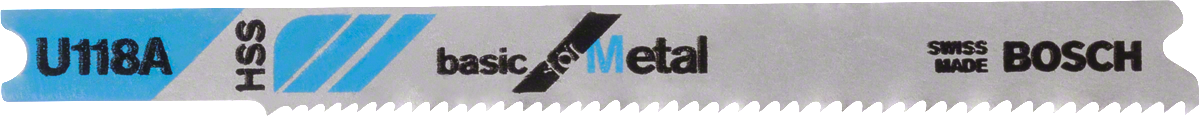 Bosch U 118 A szúrófűrészlap vékony fémlemez vágásához.