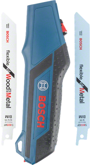 Bosch fűrésznyél-készlet fához és fémhez való pengékkel.