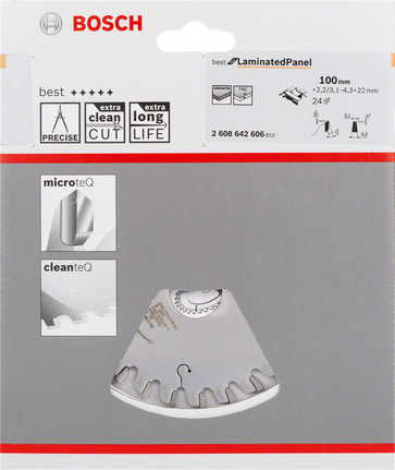 Bosch laminált panel kúpos elővágó penge 100 mm.