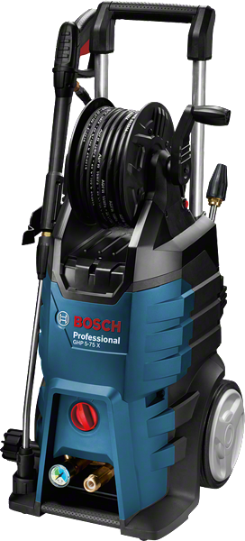 Bosch GHP 5-75 X magasnyomású mosó tömlődobbal.