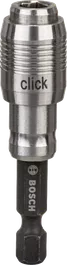 Bosch univerzális tartó, egykattintásos funkcióval, 6 mm-es hatszögletű szárral.
