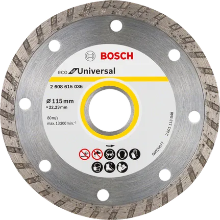 Bosch univerzális gyémánt vágókorong 115 mm többféle anyaghoz.