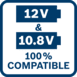 Kombinált készlet: GSR 120-LI + GLI 12V-300 + 2 x GBA 12V 2.0Ah + GAL 1210 CV szerszámtáskában