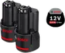 Bosch 12 V 2,0 Ah Li-Ion akkumulátorkészlet akkus szerszámokhoz.