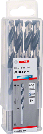 Bosch HSS PointTeQ 10,1 mm-es fúrószárak.