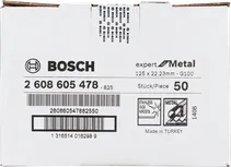 Bosch R444 Expert for Metal G100 szálas csiszolókorong.
