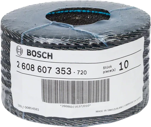 Bosch abrazív csiszolóhenger-csomag, 10 darabos.